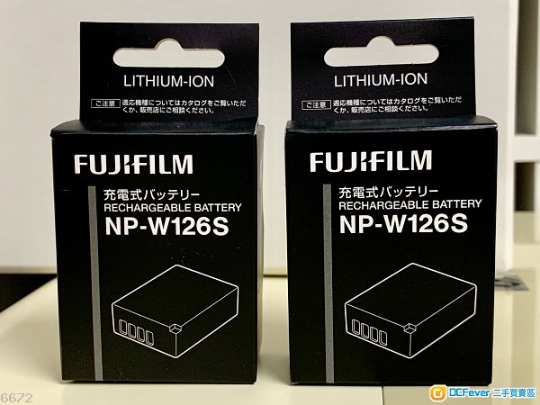 Fujifilm NPW126s battery x 2