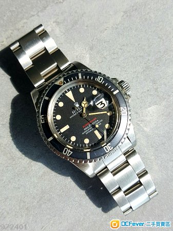 1972 ROLEX RED SUBMARINER (open 6) WATCH