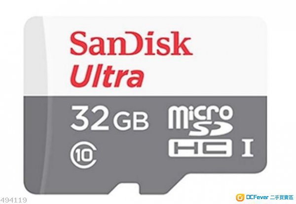 出讓! Sandisk UItra Micro sd Card 32GB (cass 10) 80/MB速度極快。