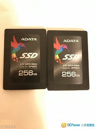 Adata ssd sp920 256GB 兩隻 / sp510 128GB 一隻