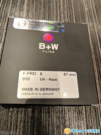 B+W F-PRO 67mm E 010 UV Haze