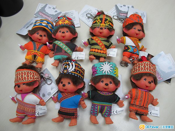 Monchhichi 台灣民族衣裳Mascot Tribe 吊飾