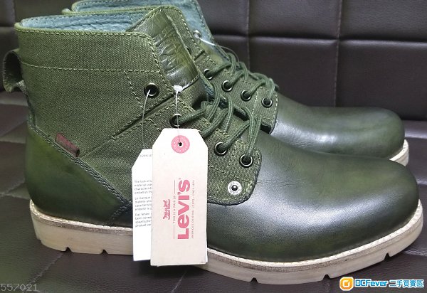 Levi's 綠色皮靴