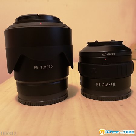 Sony 35 2.8z Sony 55 1.8z