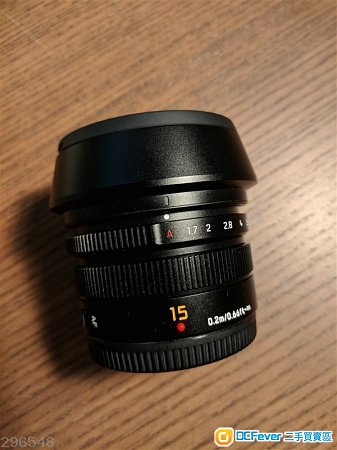 Panasonic Leica DG Summilux15mm F/1.7 ASPH. (Black, 有盒)