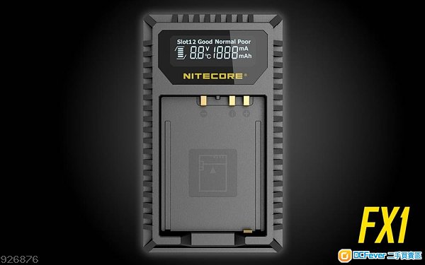(工商免運)Nitecore FX1 Fujifilm NP-W126 USB 雙位電池充電座