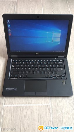 Dell Latitude E7250 i5-5300U 2.30GH 8GB ram 250GB Msata開機只須十秒入Windows