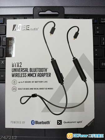Mee audio bluetooth cable 第二代 MMCX插頭 支援aptX-LL $200