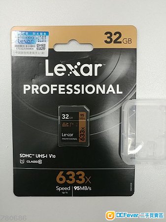 100% 全新 Lexar 32GB SDHC UHS-I V10 記憶卡