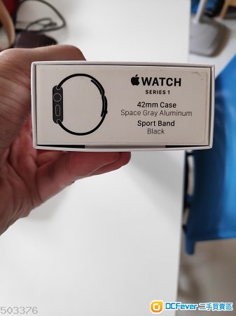 80%新 港行Apple Watch series 1 黑色 42mm 有單過保