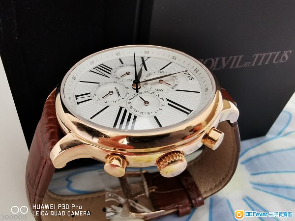 香港时间廊行货TITUS铁达时全自动机械表玫瑰