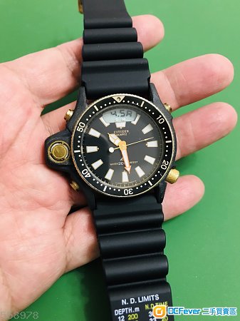 古董星晨初代PVD Citizen Aqualand電子深度計潛水手錶, 1986年1月