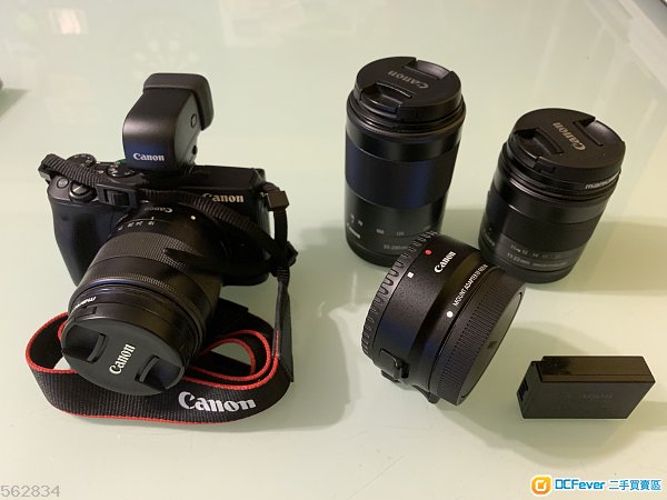 Canon eos M3, ef-m 18-55, ef-m 11-22, ef-m 55-200, ef-efm 轉接環