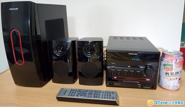 康佳微型音響組合 Konka mini hi fi system (喇叭正常, 機頭壞)