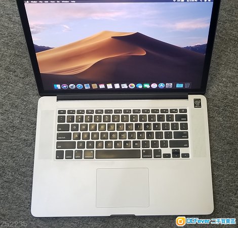 90%New 2013年 Late Macbook Pro 15吋 Retina i7 2.0G 8G 256G SSD