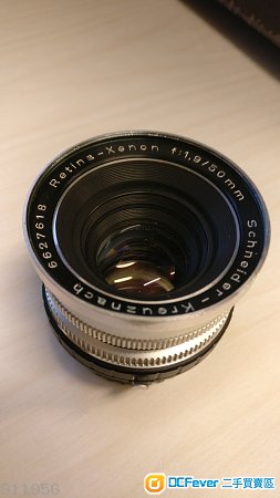 出售物品: 西德 Schneider Kreuznach Retina Xenon 50mm 1.9 DKL連NIKON-DKL轉接環'