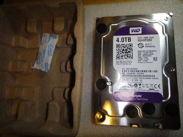 Western Digital WD40PURX  3.5" 4TB 64MB SATA3 監控系統專用硬碟