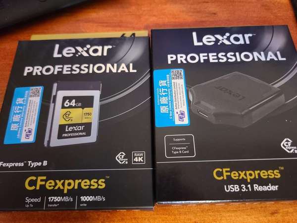 Lexar CFexpress 64GB Type B 連 USB 3.1 Reader