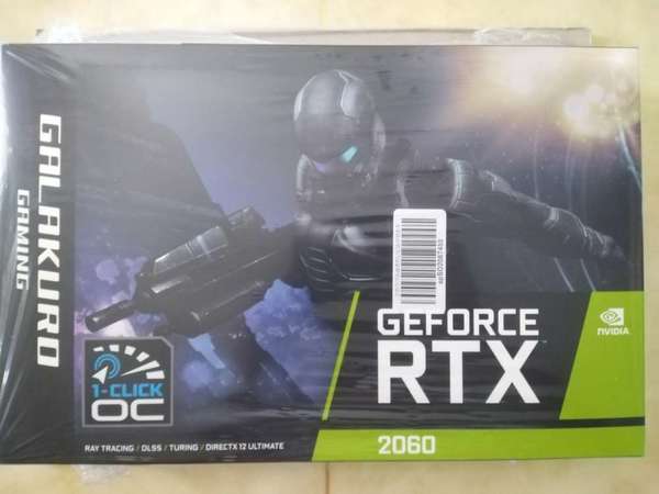 出售全新未拆玄人志向GALAKURO RTX2060 rtx 2060 OC顯示卡