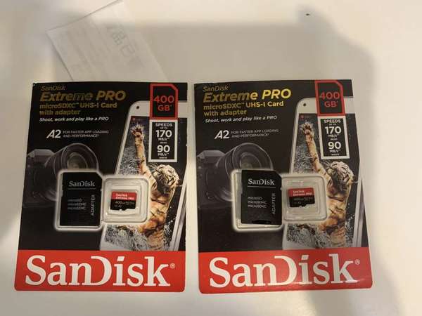 sandisk extreme pro microsd 400GB 兩張 + 大量hi-res無損歌曲