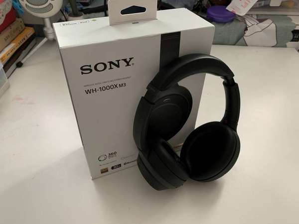 Sony WH-1000x m3 headphones with 額外耳膜 新淨 full set not bose airopds beats