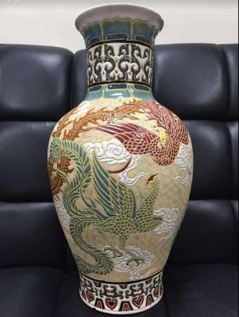 舊龍鳯大花瓶