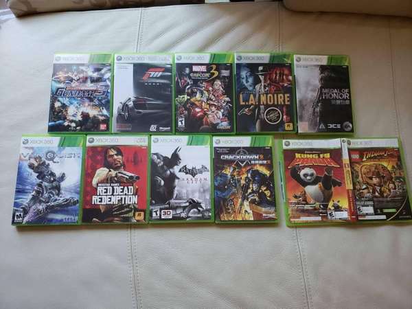 Xbox 360 遊戲 (部份兼容Xbox One) (無雙，Crackdown, Capcom Marvel, Vanquish, Forza)