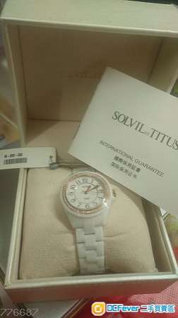 Solvil et Titus 鐵達時 女裝 白陶瓷 機械錶 (型號 06 2881 002)
