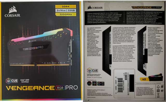 出售Corsair Vengeance RGB PRO 32GB (2x16GB) DDR4 3200Mhz