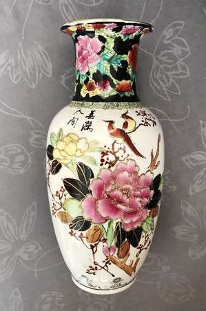 高級精緻琺瑯彩雀花瓶