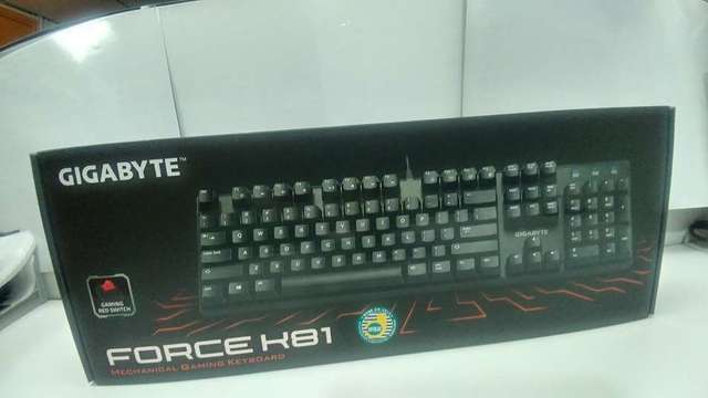 GIGABYTE FORCE K81 Gaming Red Mechanical Key-Switch Keyboard
