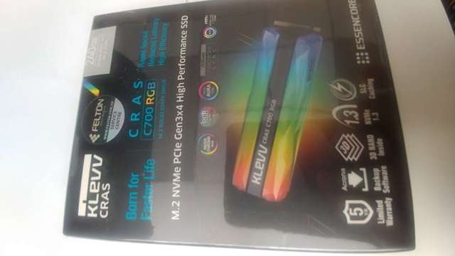 Klevv 240GB CRAS C700 RGB M.2 NVMe SSD