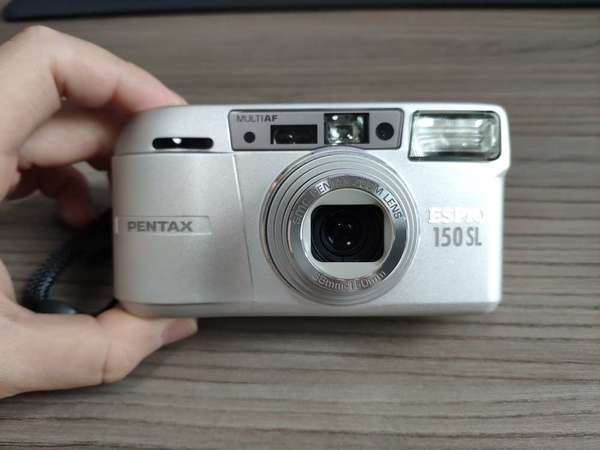 Pentax Espio 150SL 新淨銀色中古菲林相機 菲林傻瓜機 菲林機 38-150mm 底片相機 Film PS Point Shoot Camera