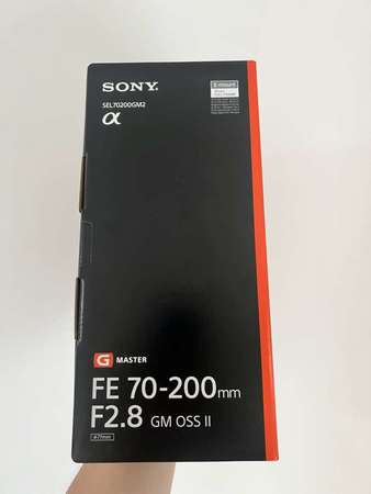 全新行貨 Sony FE 70-200mm F2.8 GM OSS II  (10/10/2023 購自Sony Store)