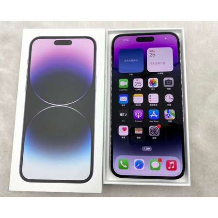 港版 Apple iPhone 14 Pro Max 256G 暗紫色6.7寸大螢幕，買翻來未用過，同全新一樣，有盒全套fullest !