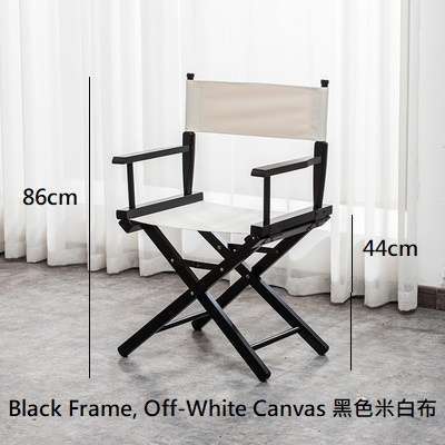 86cm Height Black Frame, Off-White Canvas 黑色米白布導演椅 - Rent 日租 / Sell 購入