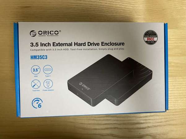 全新 ORICO HM35C3 BK USB3 HDD ENCLOSURE