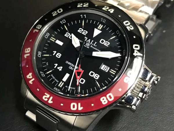 瑞士製造 BALL WATCH 工程師碳氫化合物 GMT2 自動手錶
