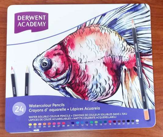 木顏色筆Derwent Academy watercolour pencils