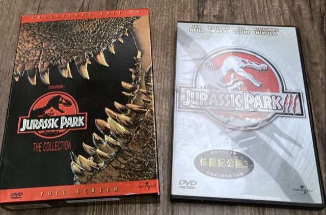 原裝香港正版 三區 DVD 電影 朱羅紀公園 三部曲 Jurassic Park Movie 1-3 *中文字幕