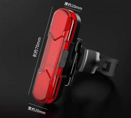 全新 USB Led Bike Tail light 充電式 紅色 單車燈 車尾燈