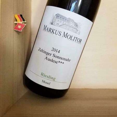 2014 Markus Molitor Zeltinger Sonnenuhr Riesling Auslese Feinherb RP96 三星級 微甜 白酒