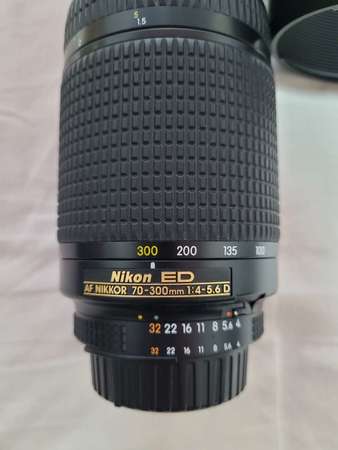 Nikkor AF 70-300mm ED lens 有遮光罩 98%新日本制造