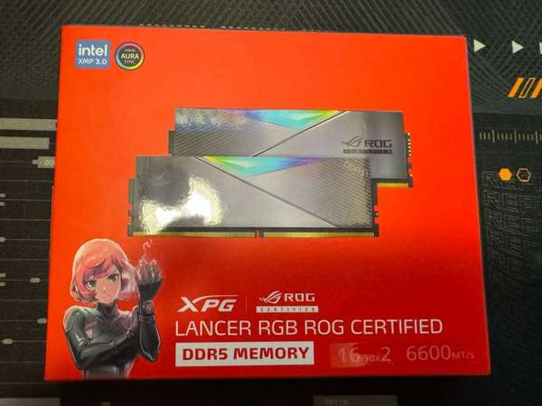 ADATA XPG Lancer RGB ROG CERTIFIED DDR5 6600MHz CL32 32GB (2x 16GB)