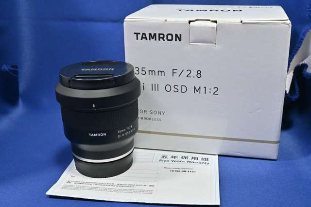 新淨 行貨長保(2027-01) Tamron 35mm F2.8 For Sony FE 0.5倍放大率 近攝食物 輕巧旅行 風景 一流 A9 A7 A1 A