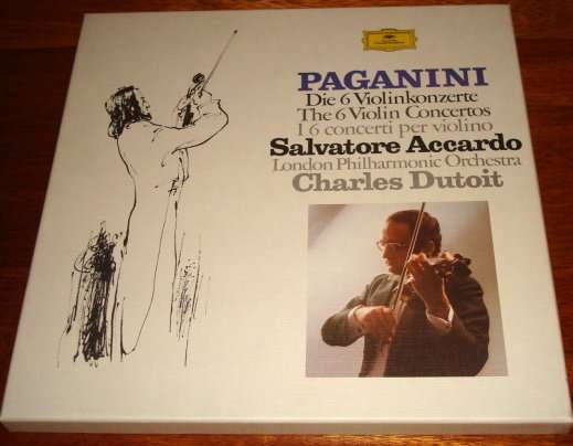 黑膠Paganini - The 6 Violin Concertos - Accardo Charles Dutoit - DG 5 LP  Box Set