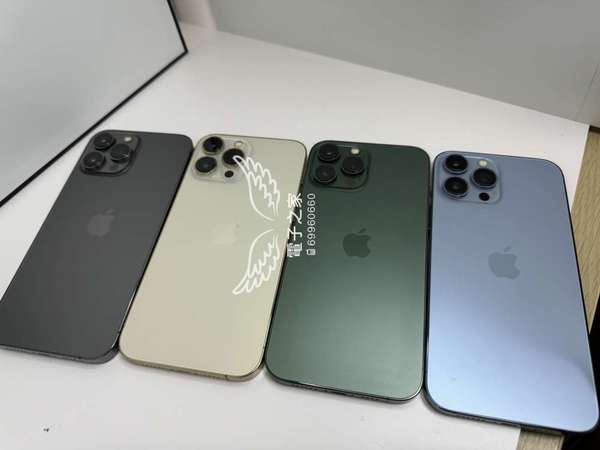 (最大容量13pro max )Apple Iphone 13 pro max 金色 綠色 灰色 黑色 256 512 1tb  😍歡迎使用消費券