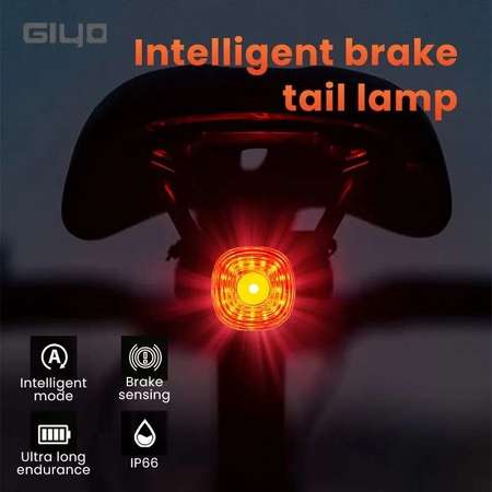 100%New Giyo GL09S Bicycle Intelligent Brake Tail Light