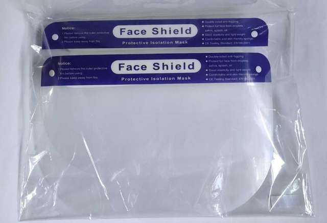 透明防護成人面罩 face shield 5個
