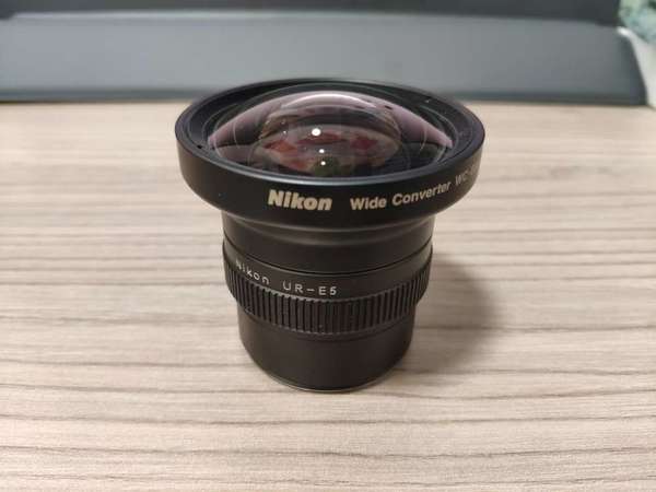 Nikon WC-E68＋UR-E5 新淨外接等效 19-58mm 0.68x廣角鏡＋轉接環 全套出售【適用於Coolpix 5000】URE5 WCE68